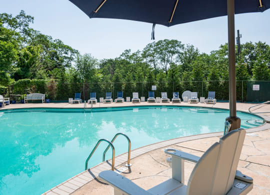 the swimming pool at the resort at glade springs at Raritan Crossing Apartment Homes, New Brunswick