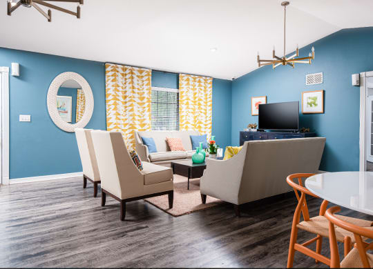 seating area in office at Sunscape Apartment Homes, Florida, 33613