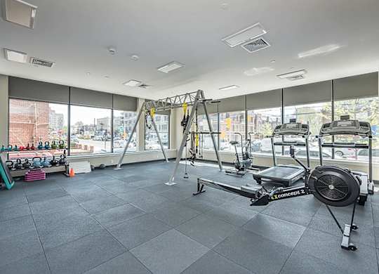 Fitness Center at The Grove Apartments, Astoria, NY, 11102