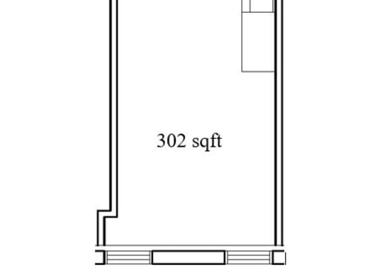 high angle floor plan of a small house