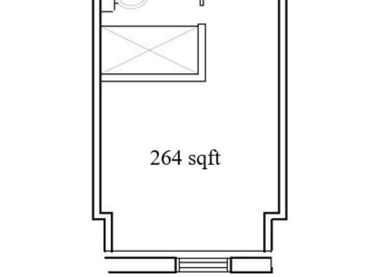 the floor plan for a small house with a loft