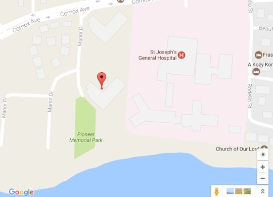 a screenshot of google maps showing the location of st. ignatius general hospital