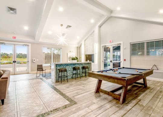Billiards Table at Watermark at Urban Blu, Panama City Beach, FL
