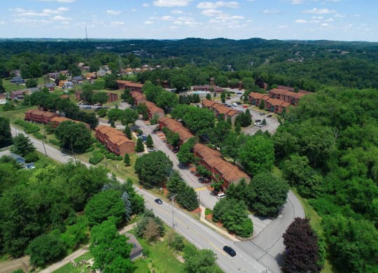ariel view of the village at Monroeville Apartments, Pennslyvania, 15146