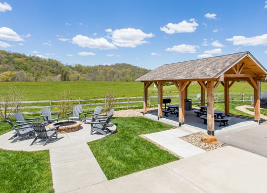 the pavilion at the gathering place at gardner crossings