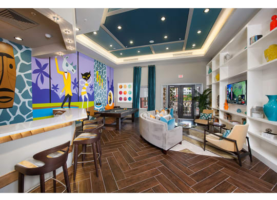 Clubroom game room