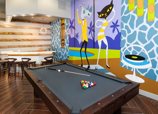 Pool Table Billiards game room