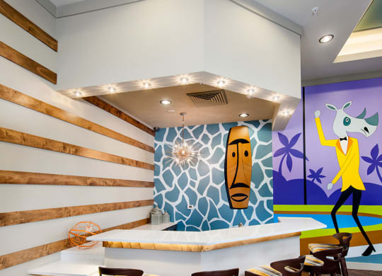 Clubroom bar lounge