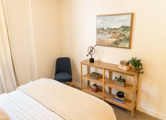 Four Seasons Logan Apartments and Townhomes Table Decoration in Bedroom