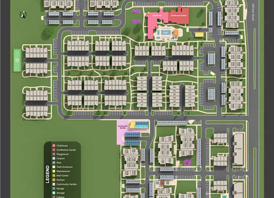 Property Map at Four Seasons Apartments & Townhomes, North Logan, 84341