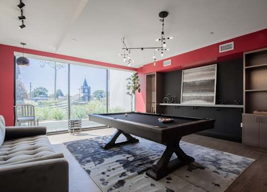 Billiards Table at The Rail at Red Bank, New Jersey, 07701