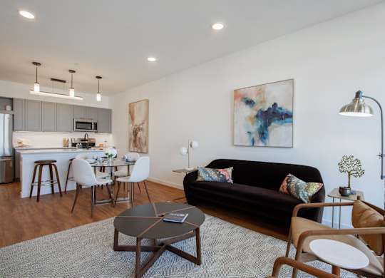 Living And Kitchen at The Rail at Red Bank, Red Bank, 07701