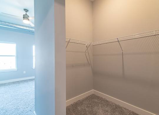 Large closet at Novi Flats in Concord, NC