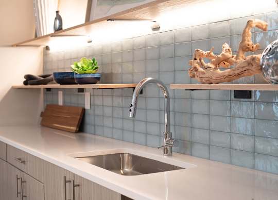 Novi Rise's resident lounge is equipped with a full kitchen