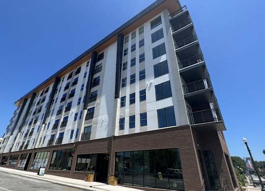Novi Flats exterior featuring the community's balconies