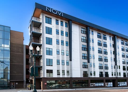Novi consists of three apartment buildings in downtown Concord, NC, Novi Flats, Novi Lofts and Novi Rise.