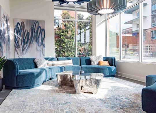 The gorgeous entrance lobby at Novi Rise