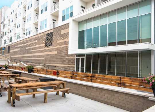Outdoor Seating at Vida Kannapolis, Kannapolis, North Carolina