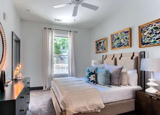 Bedroom With Ceiling Fan at Vida Kannapolis, North Carolina, 28081