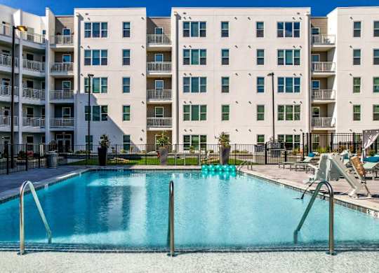 Swimming Pool With Relaxing Sundecks at Vida Kannapolis, Kannapolis, NC