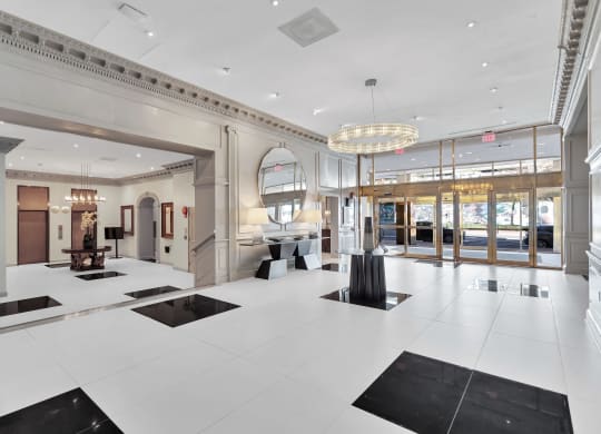 the lobby of the theorem building