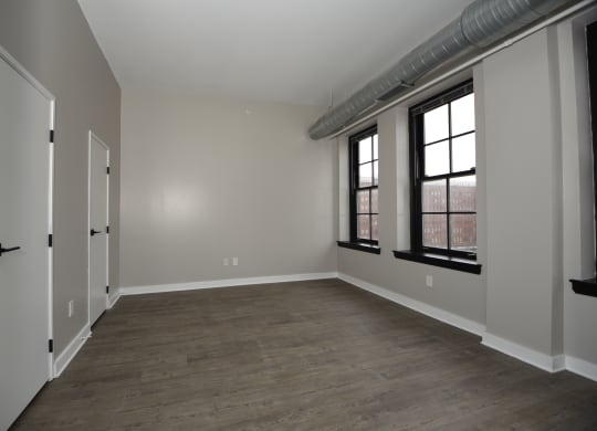 a bedroom with a view in Cleveland