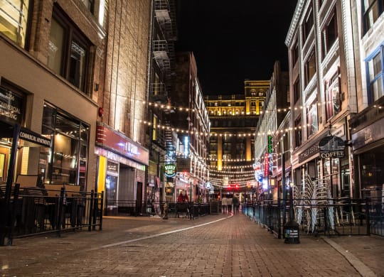 Commercial Street at East 4th Street, Cleveland, OH, 44115