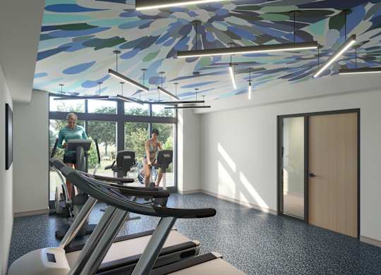 Fitness Center at The Park apartments