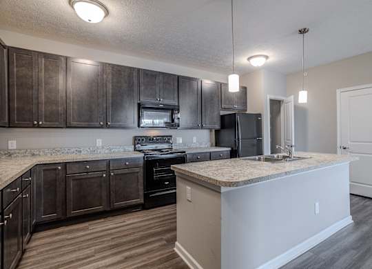 Fully Equipped Kitchen at The Residences at Akita Lane, Canal Winchester, OH