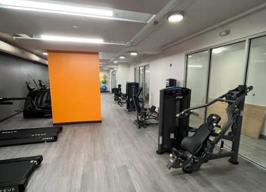 gym at East 4th Street, Cleveland, 44115