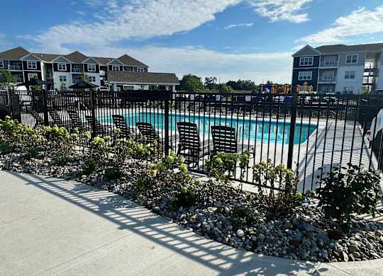 Secured Pool at The Residences at Akita Lane, Canal Winchester, OH 43110