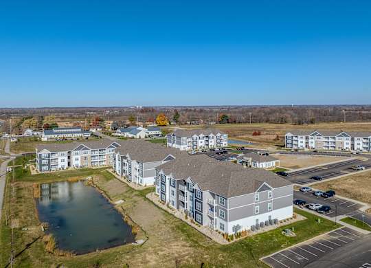 Drone Community View at The Residences at Akita Lane, Canal Winchester Ohio