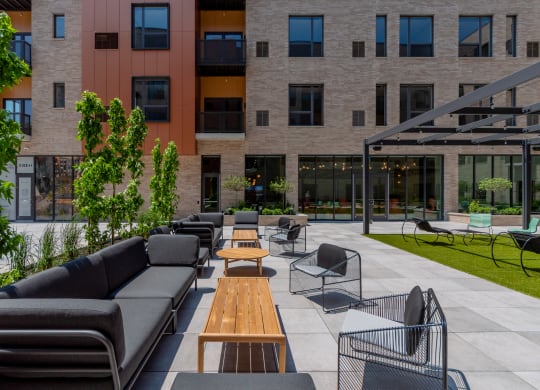 Courtyard at TREO Apartments, Cleveland, 44116
