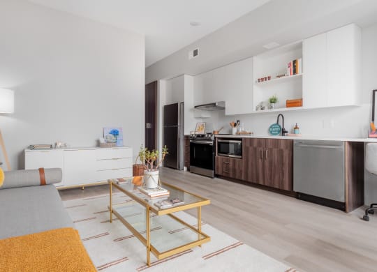 Studio layout at TREO apartments, Cleveland 44116