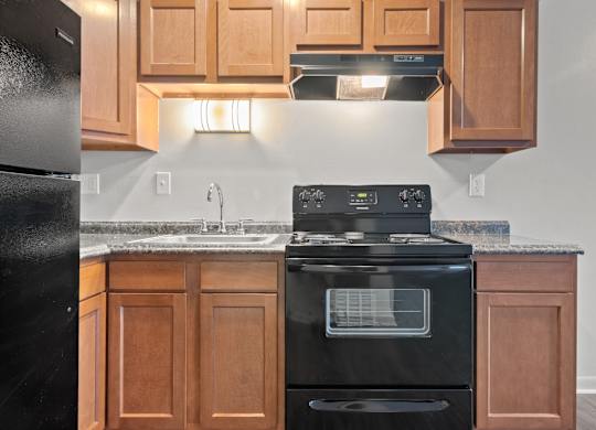 Fully equipped kitchen at Commons At Waters Edge, Ohio, 43232