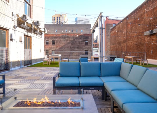 Firepit Patio at East 4th Street, Cleveland, 44115