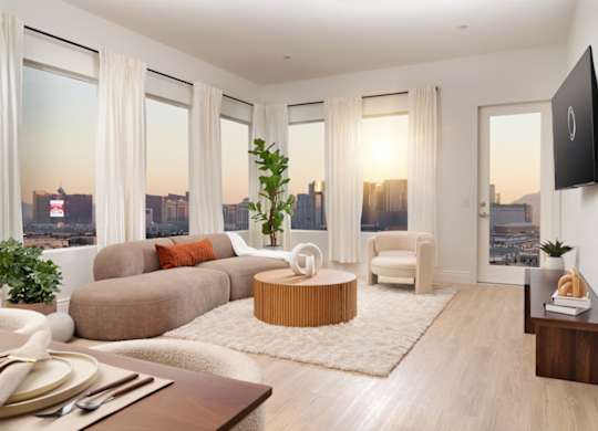 Apartment living room at Otonomus Las Vegas