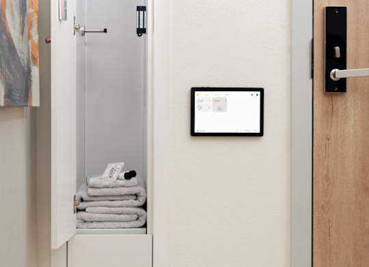 E-butler delivery cabinet at Otonomus Las Vegas