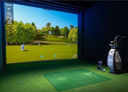 Golf Simulator at Raymond Block, Edmonton Alberta T6E 3R7