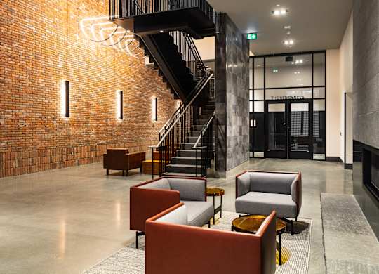 Lobby Area at Raymond Block, Alberta
