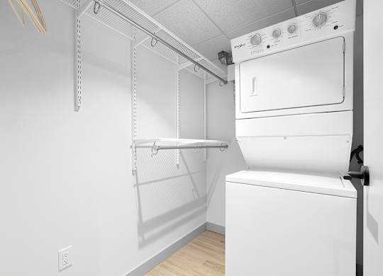 laundry area at Raymond Block, Edmonton