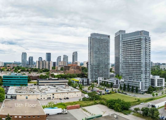 a cityscape of a city with tall buildings and skyscrapers