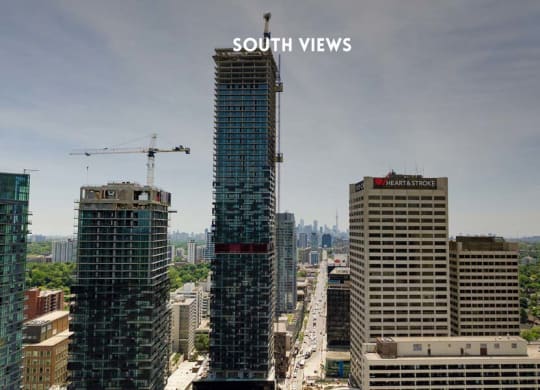 a tall skyscraper in the middle of a city