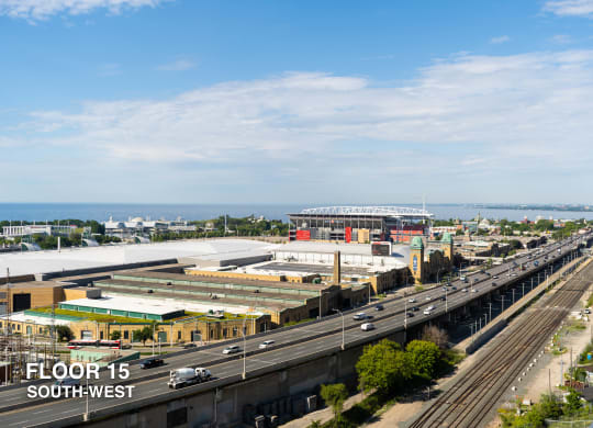 southwest view from liberty house apartments