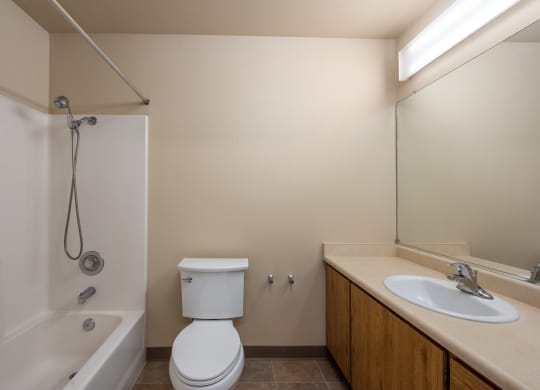 Bathroom at Edgewood Apartments, Rohnert Park, California