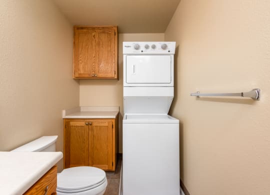 Bathroom with washer/dryer at Deer Path LLC, Santa Rosa, 95407