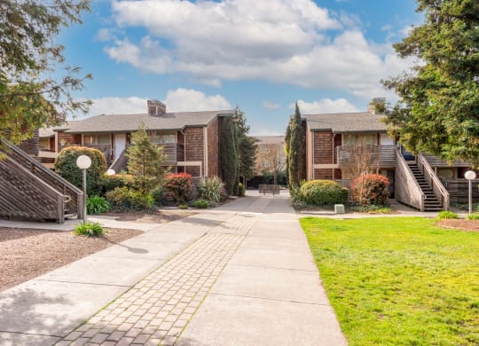 Property Entrance at Meadowrock Apartments, Santa Rosa, California