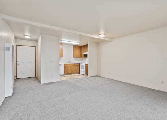 Vacant Living Area at Meadowrock Duplexes, California, 95403