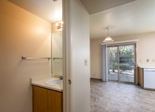 Bathroom Attached at Meadowview Apartments, California