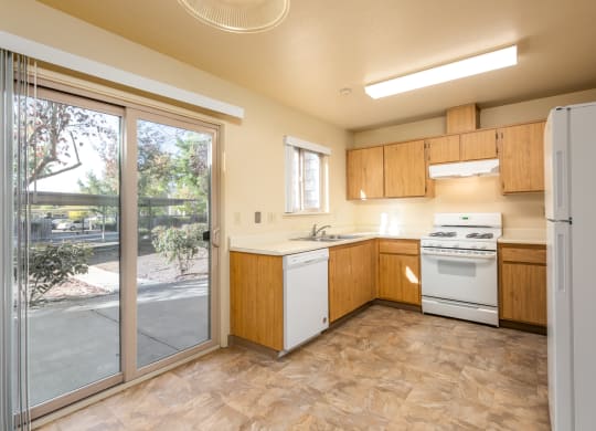 Modern Kitchen at Meadowview Apartments, Santa Rosa, CA, 95407
